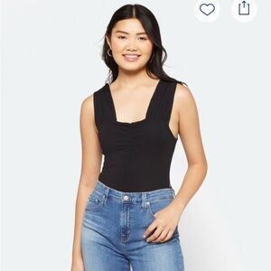 Ted Baker Black Ruched Bodysuit